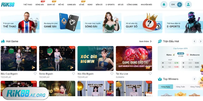 Rik88 mang đến thiên đường giải trí và làm giàu lý tưởng